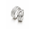 Aliança de Prata 925 Coração 8mm