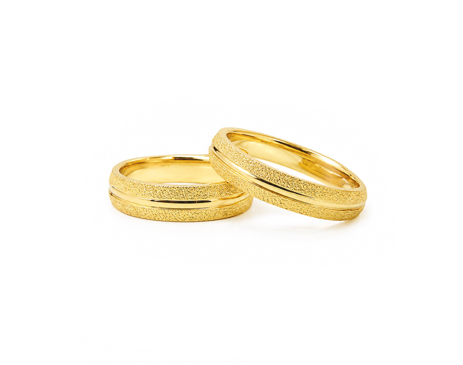 Alianças em Ouro 18k Semi Anatômica 7mm