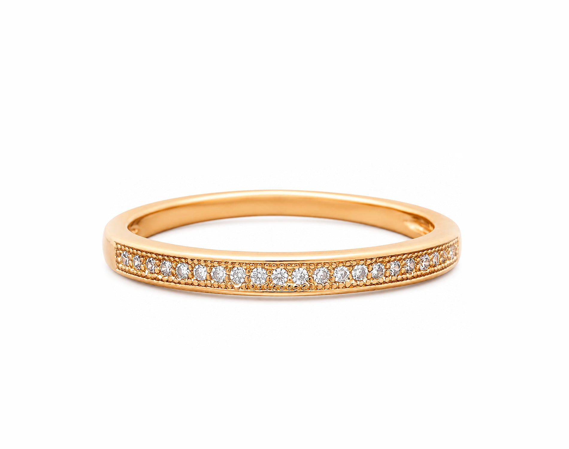 Anel Aparador Verona em Ouro 18K com Moissanite