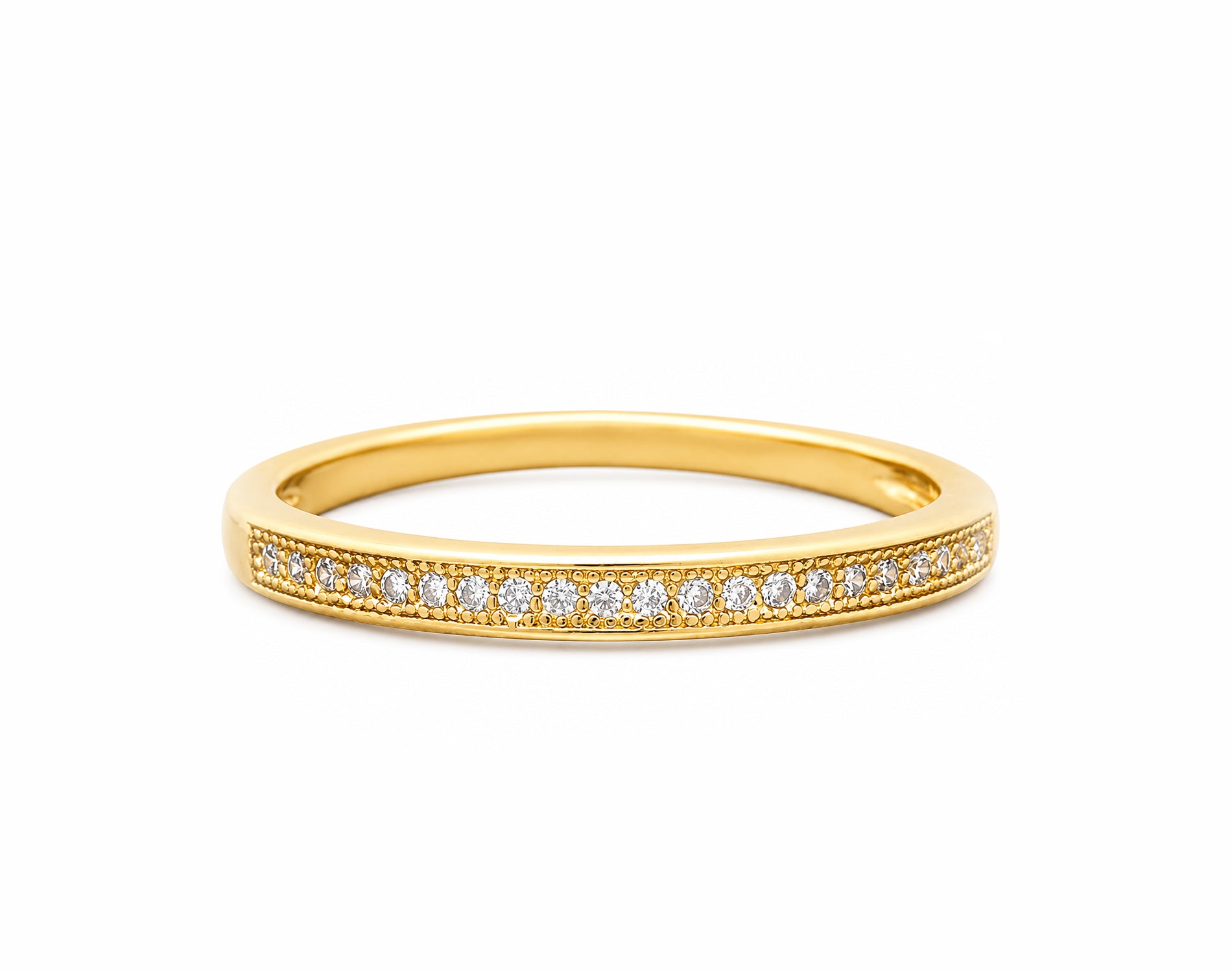 Anel Aparador Verona em Ouro 18K com Moissanite