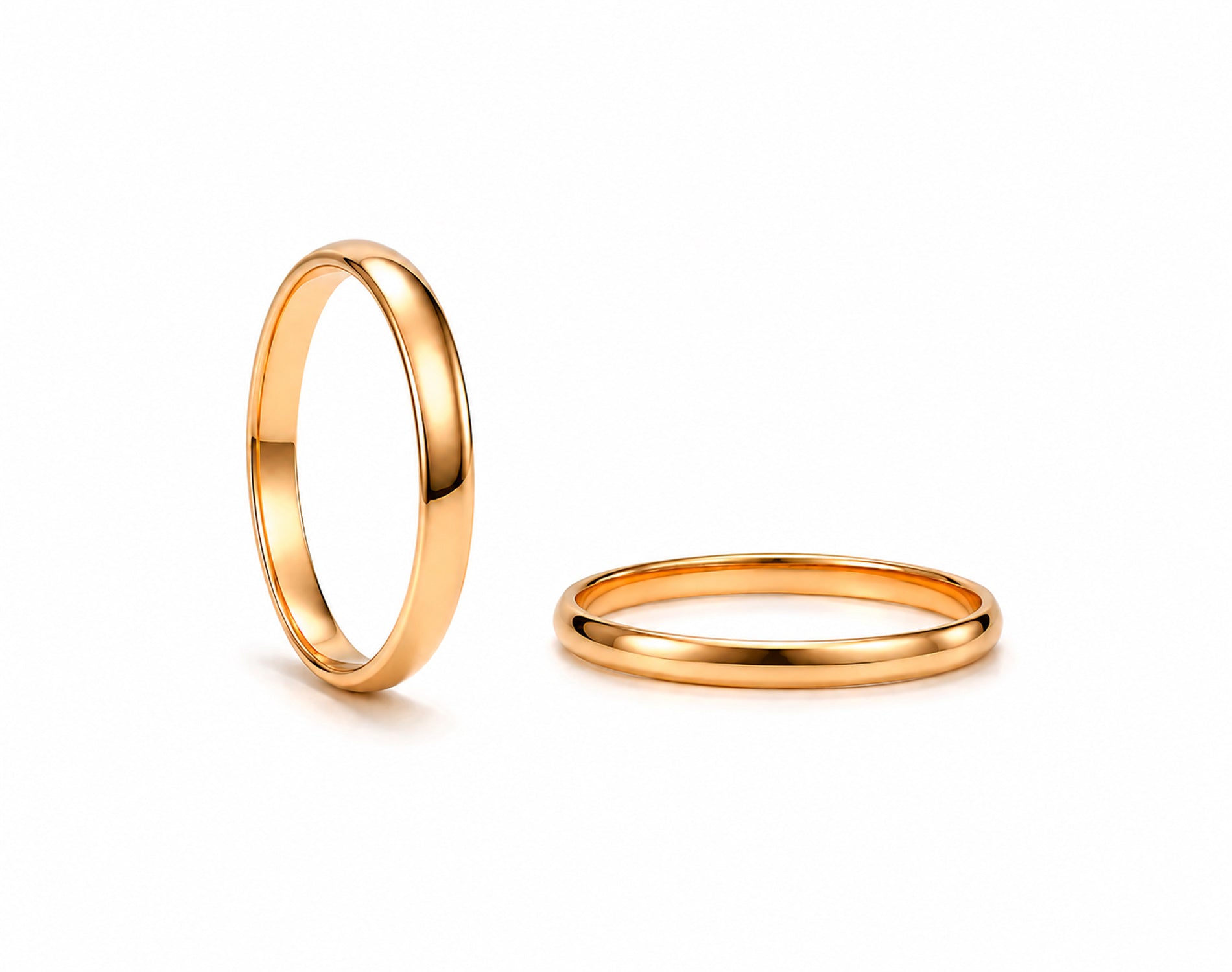 Aliança Abaulada em Ouro 18k 2mm