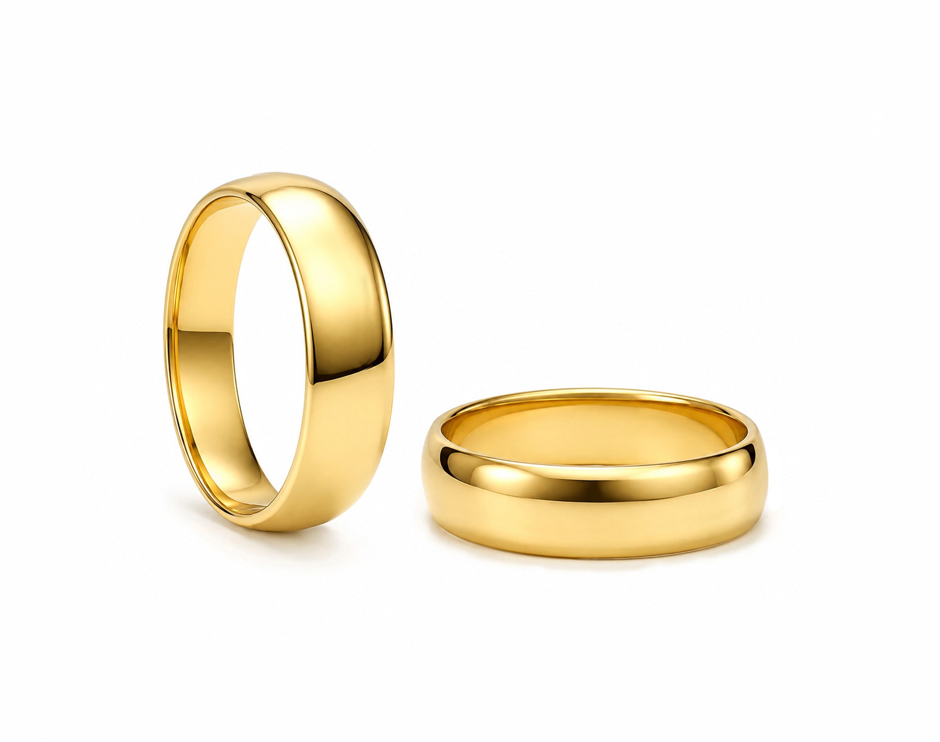 Aliança Abaulada em Ouro 18k 8mm