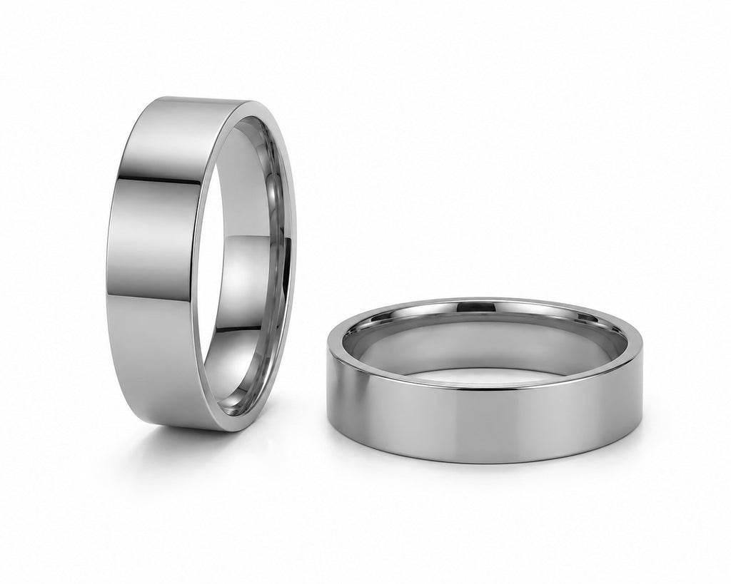 Aliança Perfil Reto em Ouro 18k 10mm