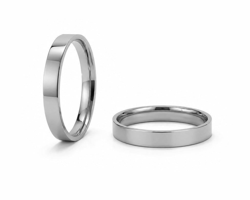 Aliança Perfil Reto em Ouro 18k 3mm