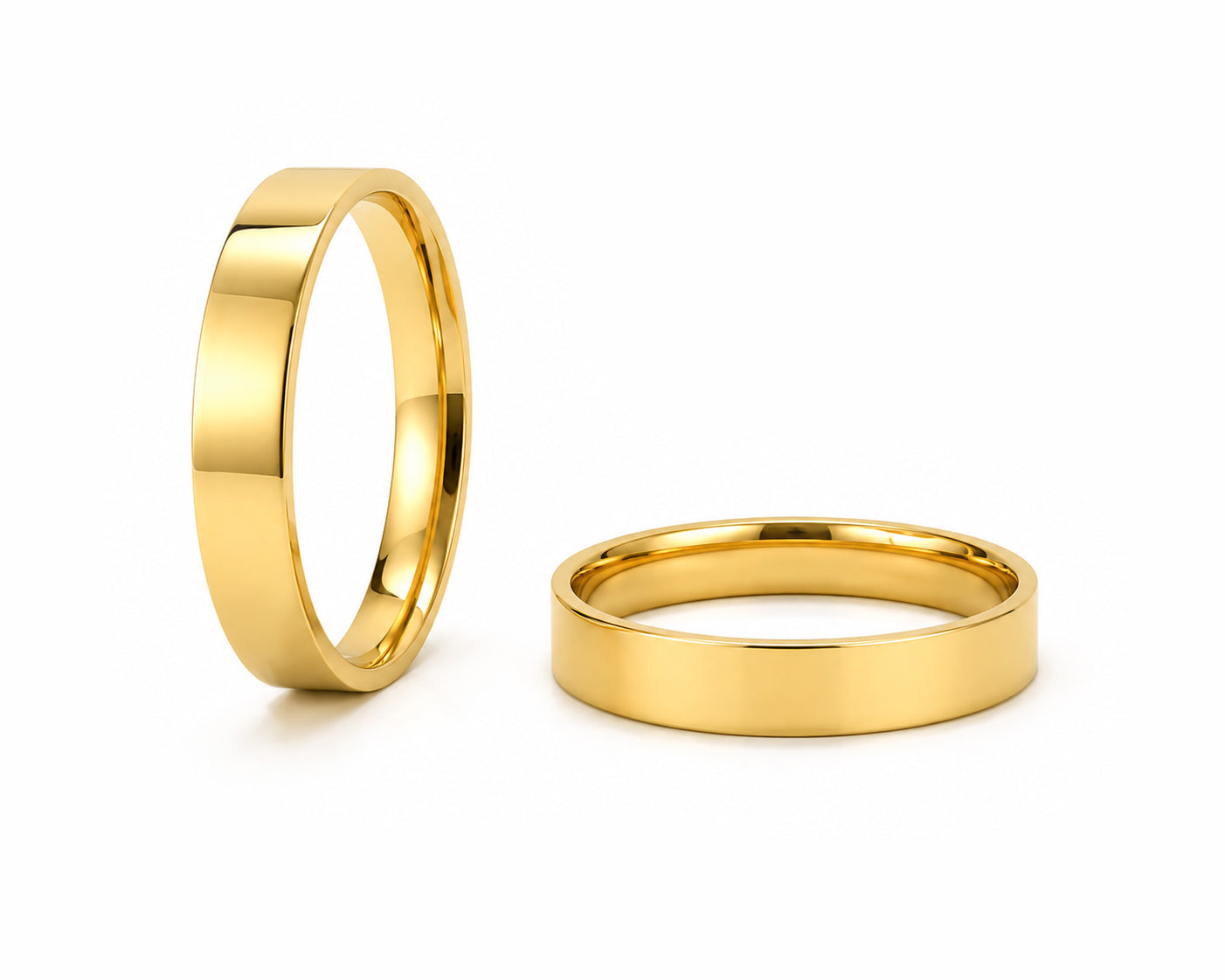 Aliança Perfil Reto em Ouro 18k 5mm