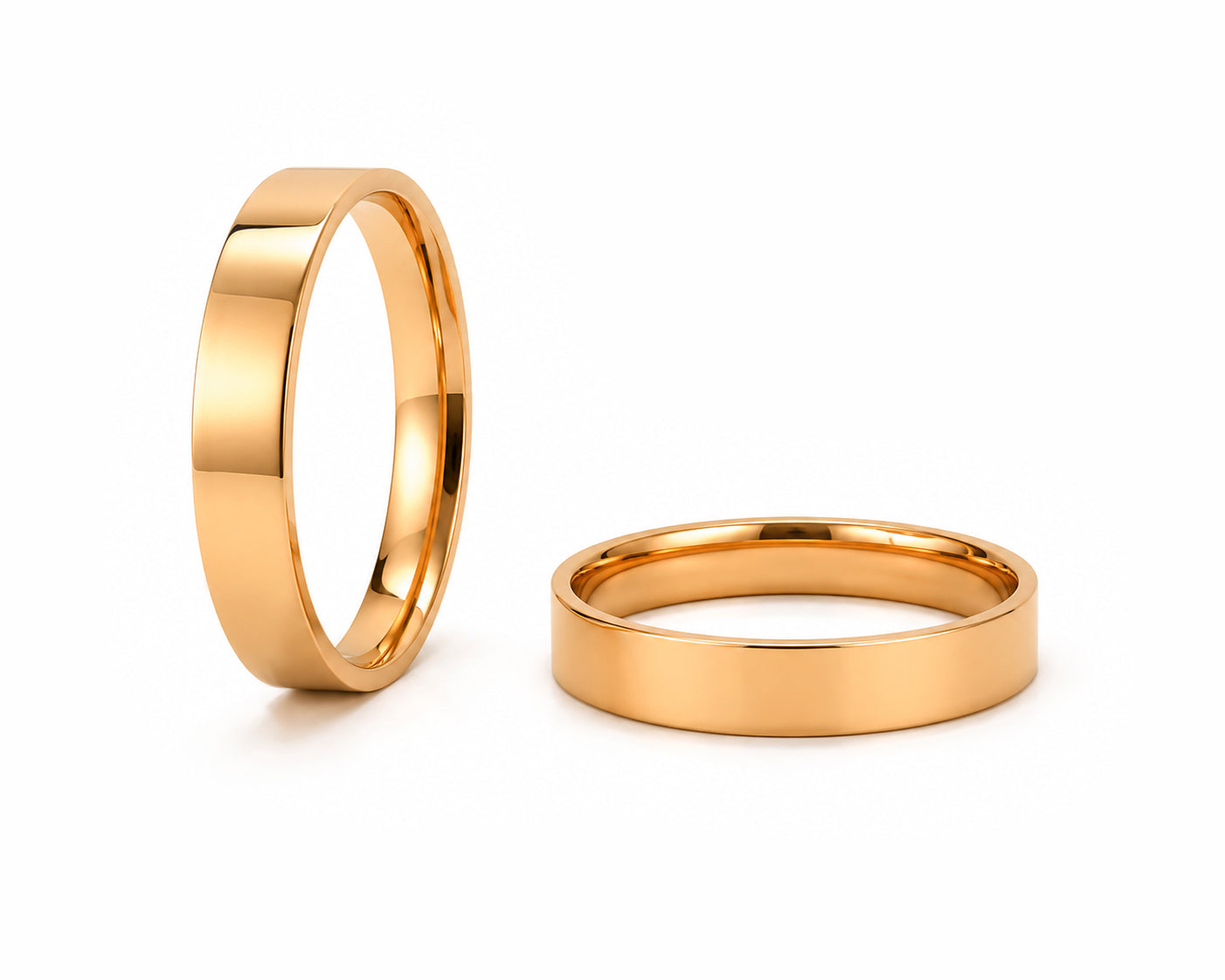 Aliança Perfil Reto em Ouro 18k 5mm