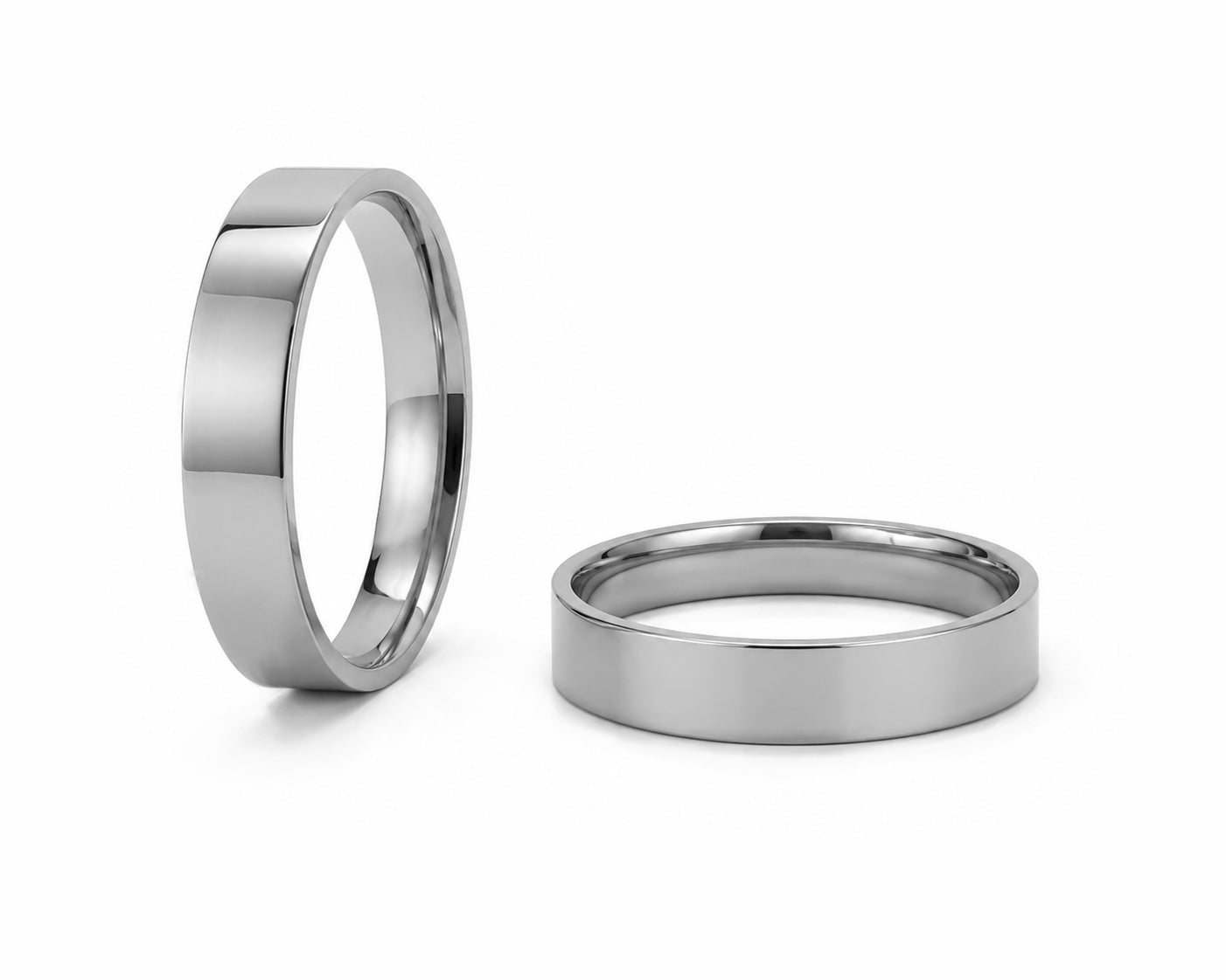 Aliança Perfil Reto em Ouro 18k 6mm