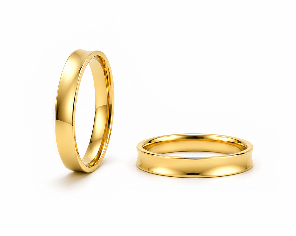 Aliança Côncavo em Ouro 18k 2mm