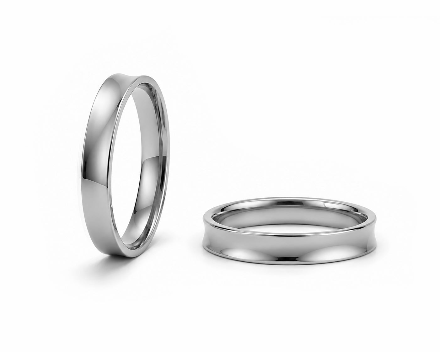 Aliança Côncavo em Ouro 18k 3mm