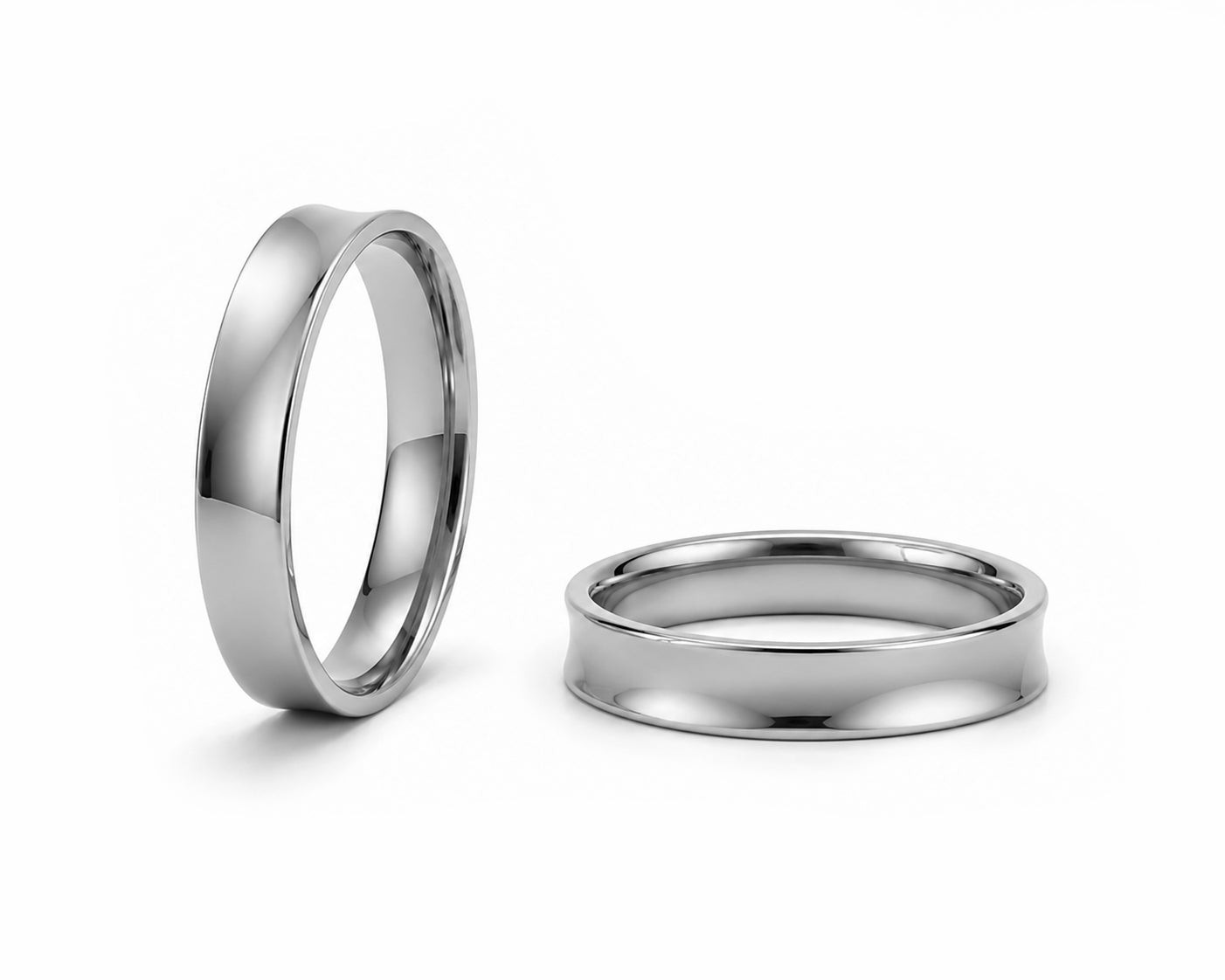 Aliança Côncavo em Ouro 18k 5mm