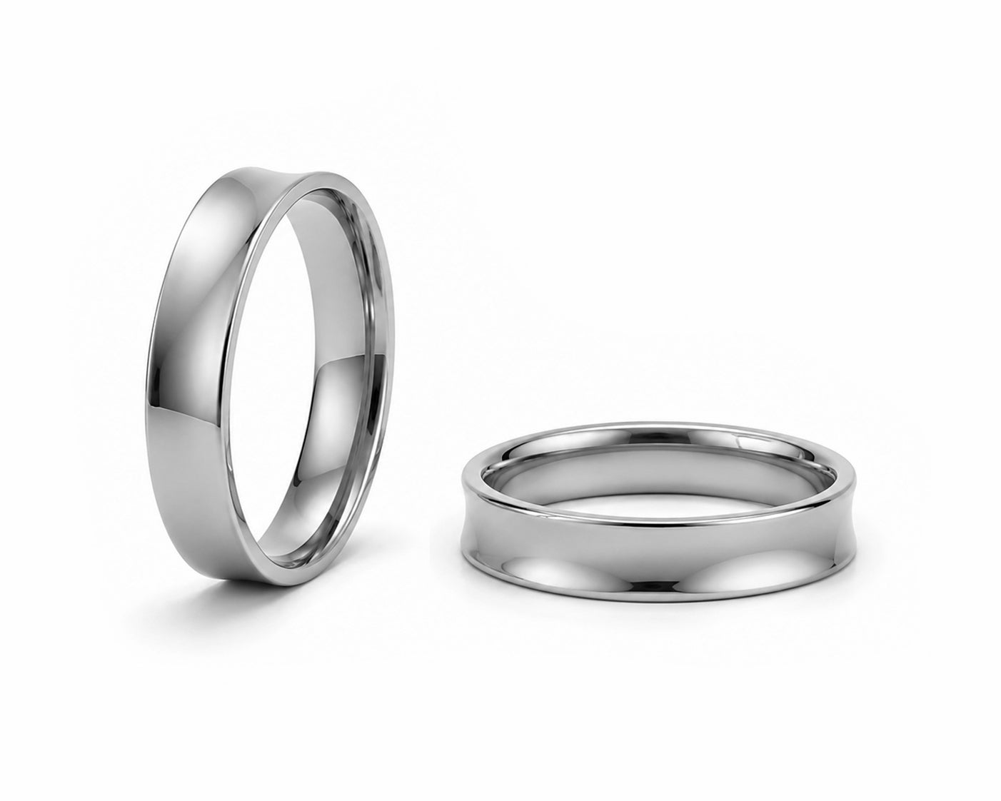 Aliança Côncavo em Ouro 18k 6mm