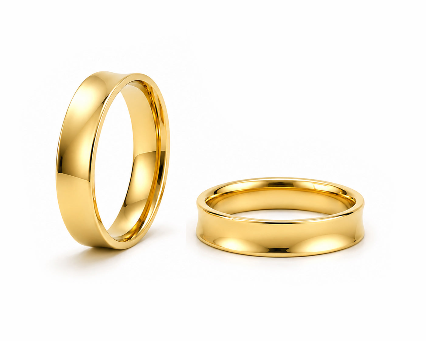 Aliança Côncavo em Ouro 18k 7mm