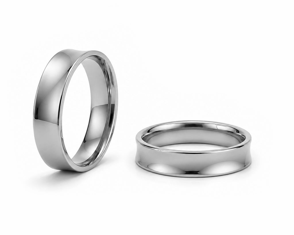 Aliança Côncavo em Ouro 18k 8mm