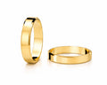 Aliança Chanfrado em Ouro 18k 4mm