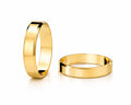Aliança Chanfrado em Ouro 18k 5mm