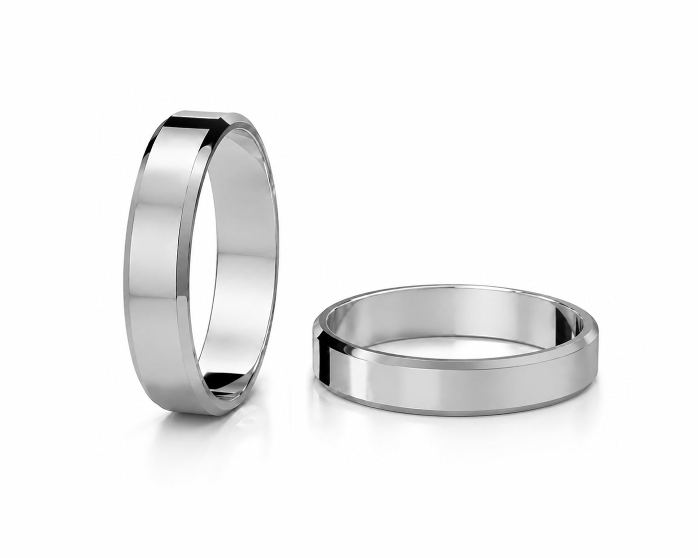 Aliança Chanfrado em Ouro 18k 5mm
