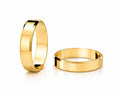 Aliança Chanfrado em Ouro 18k 6mm