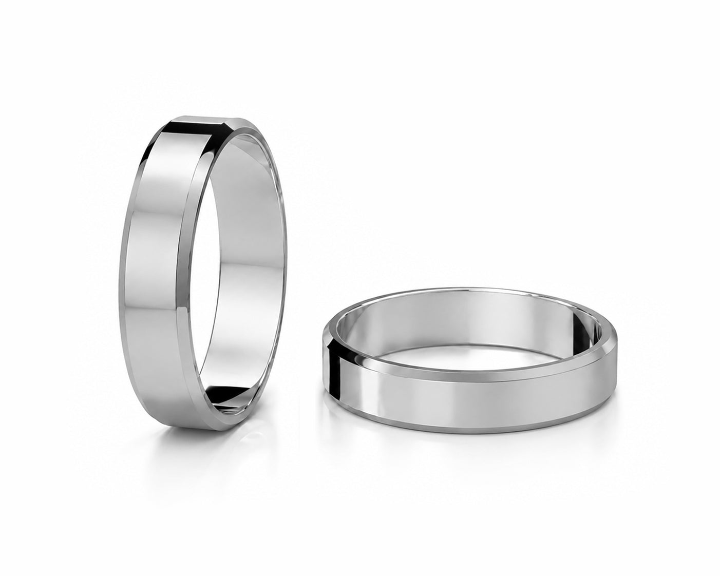 Aliança Chanfrado em Ouro 18k 6mm