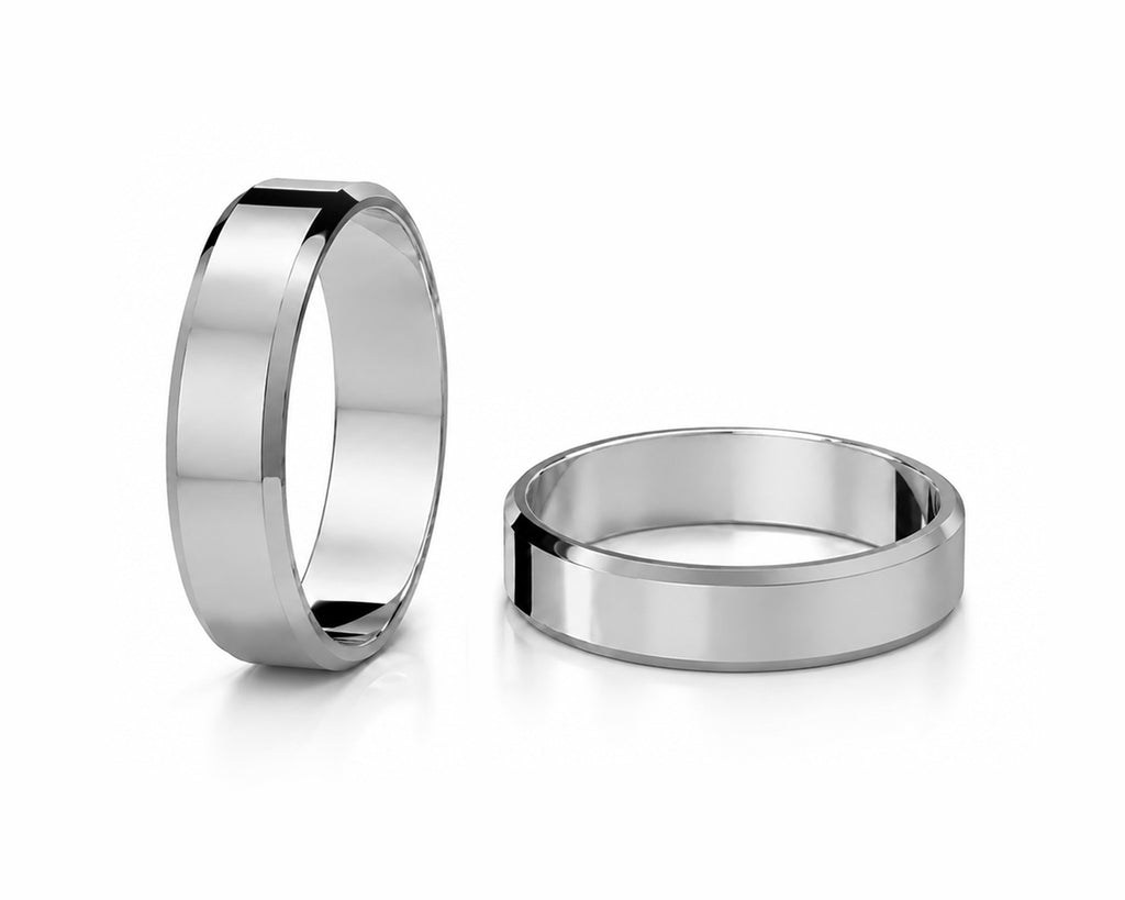 Aliança Chanfrado em Ouro 18k 7mm