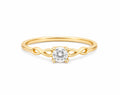 Anel Aparador Infinity em Ouro 18K com Moissanite