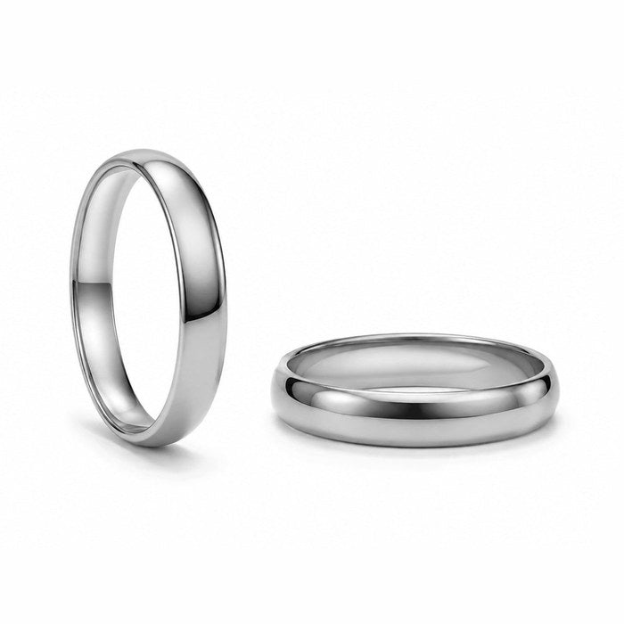 Aliança Abaulada Interior Anatômico em Ouro 18k 4mm