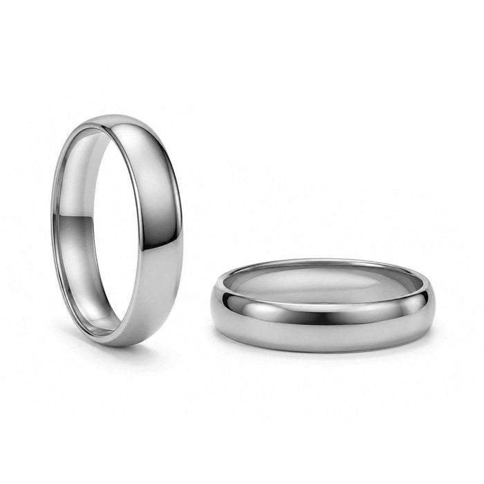 Aliança Abaulada Interior Anatômico em Ouro 18k 5mm